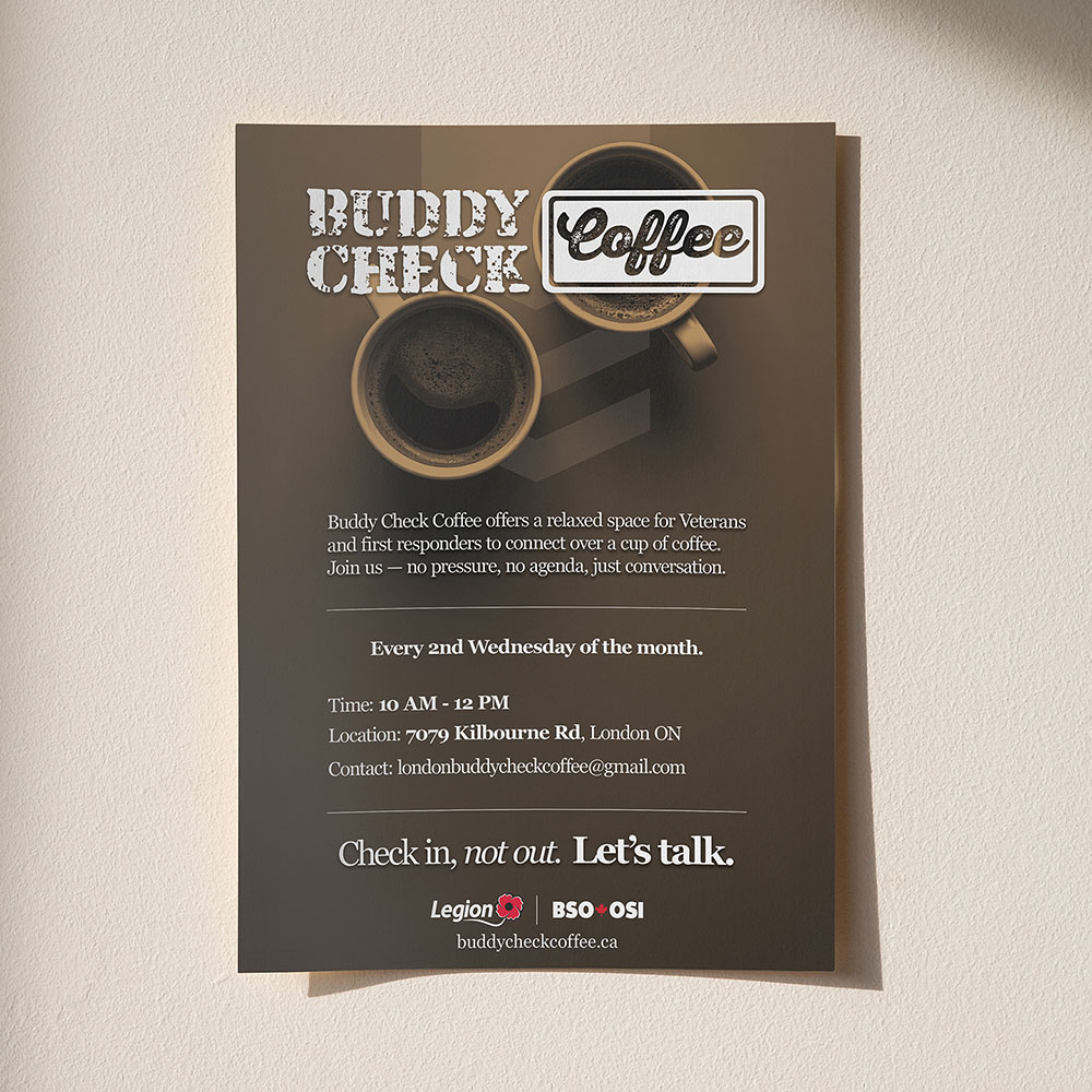 Buddy Check Poster mockup