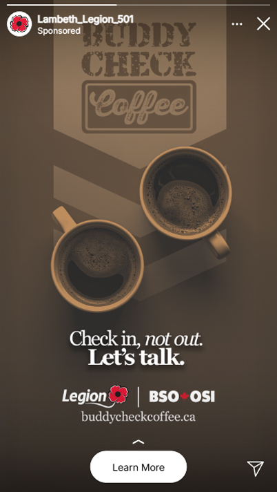 Buddy Check Coffee Instagram Story mockup