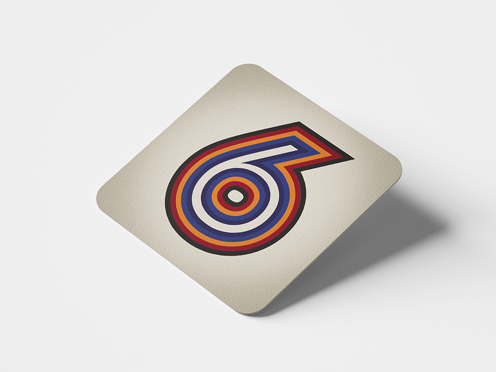 Mockup for Original Six coaster