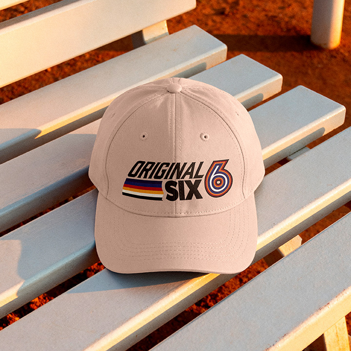 Mockup for Original Six beer hat