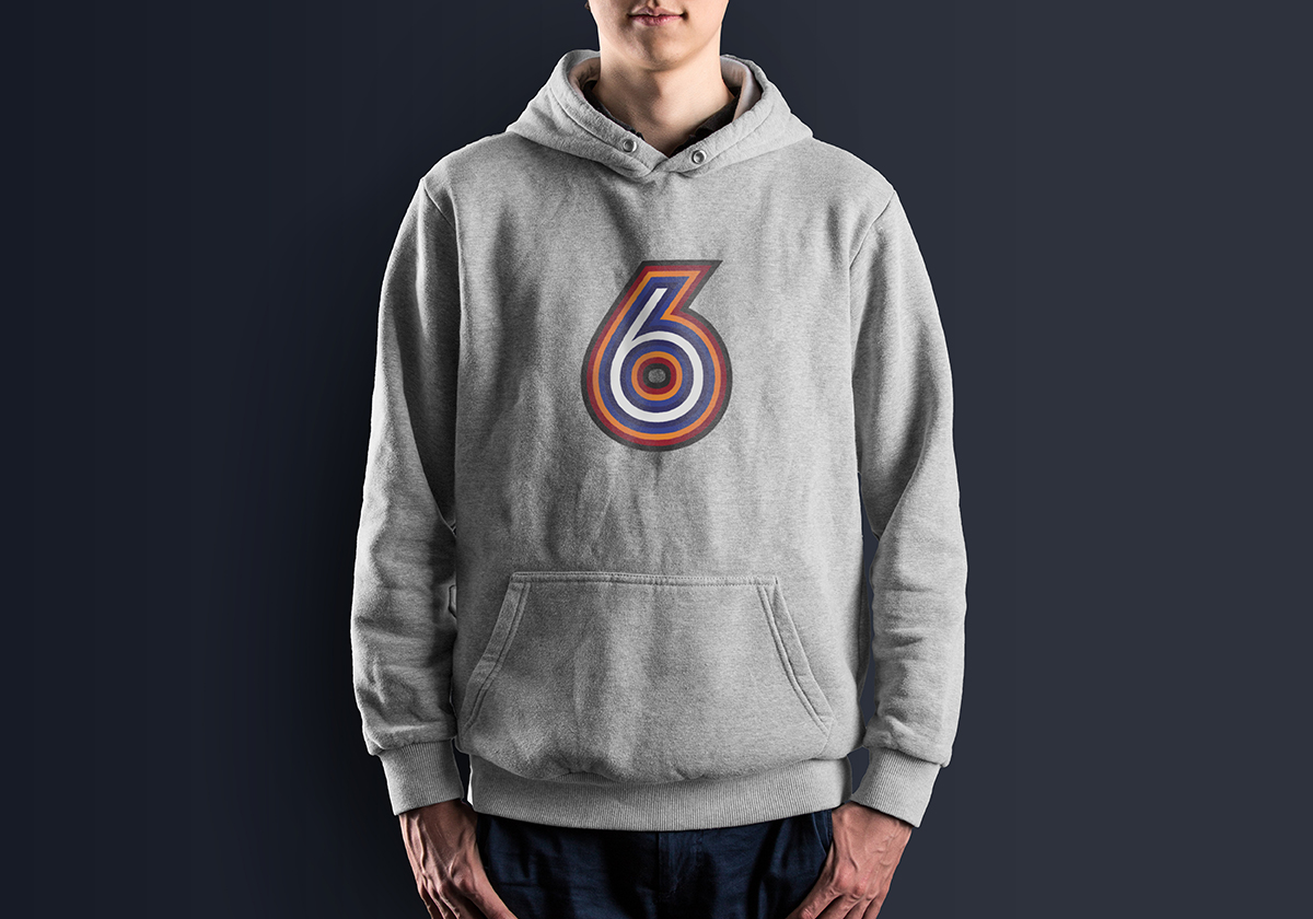 Mockup for Original Six hoodie